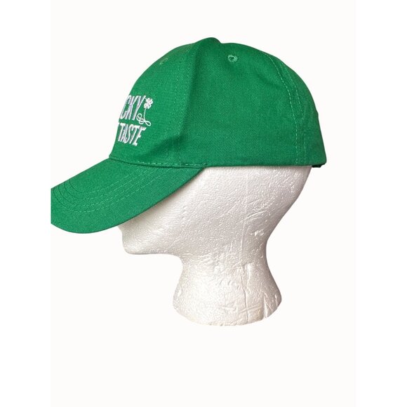 Green Miller Lite Logo Baseball Cap "Get Lucky With Great Taste" Embroidery - Picture 2 of 6